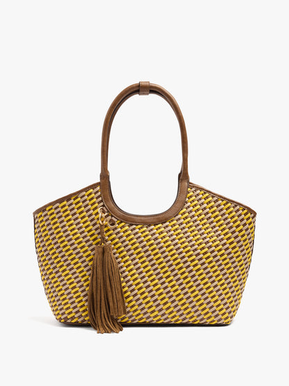 Shopper Bag Braided With Removable Bag