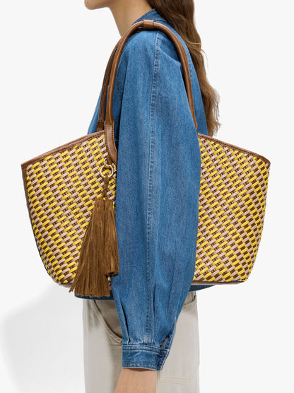 Shopper Bag Braided With Removable Bag