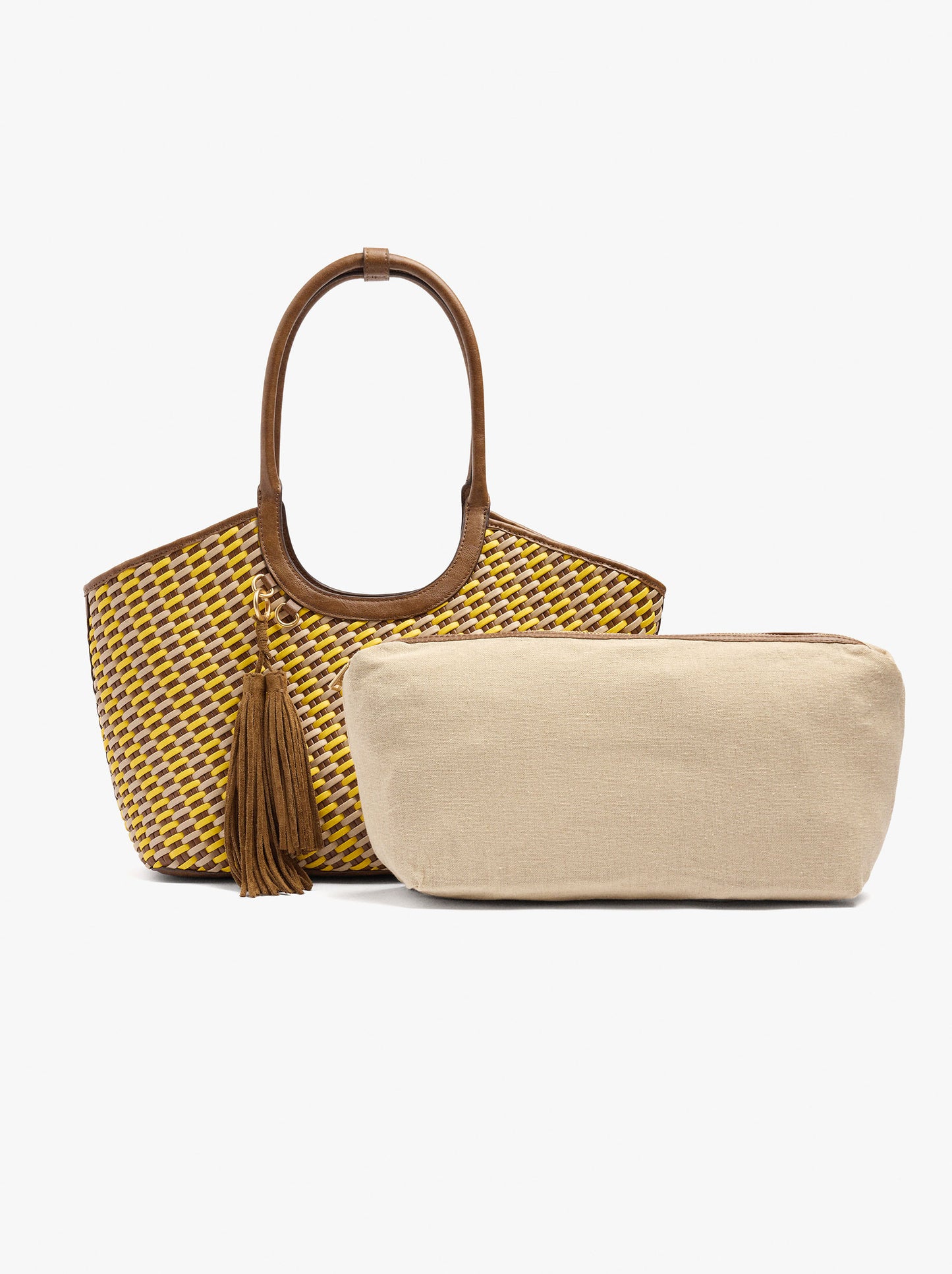 Shopper Bag Braided With Removable Bag