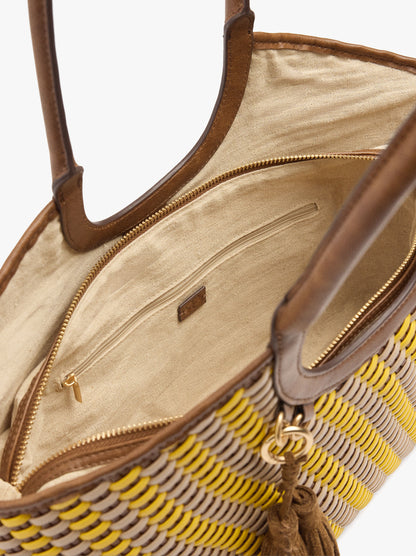 Shopper Bag Braided With Removable Bag