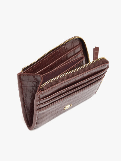 Card Holder With Animal Embossing