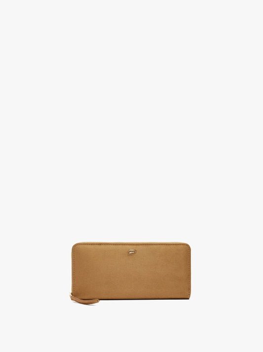 Leather-Effect Wallet And Zipper Closure