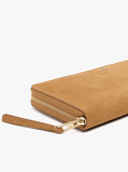 Leather-Effect Wallet And Zipper Closure
