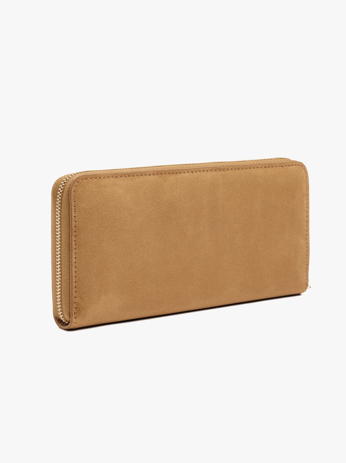 Leather-Effect Wallet And Zipper Closure