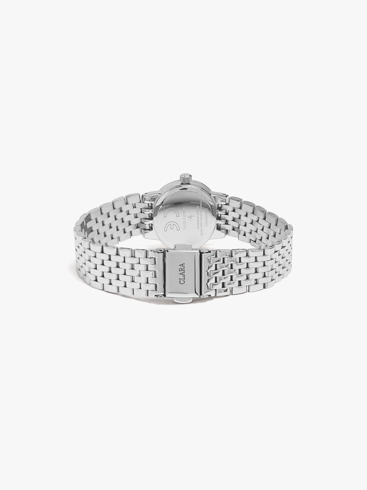 Watch With Crystals And Stainless Steel Bracelet
