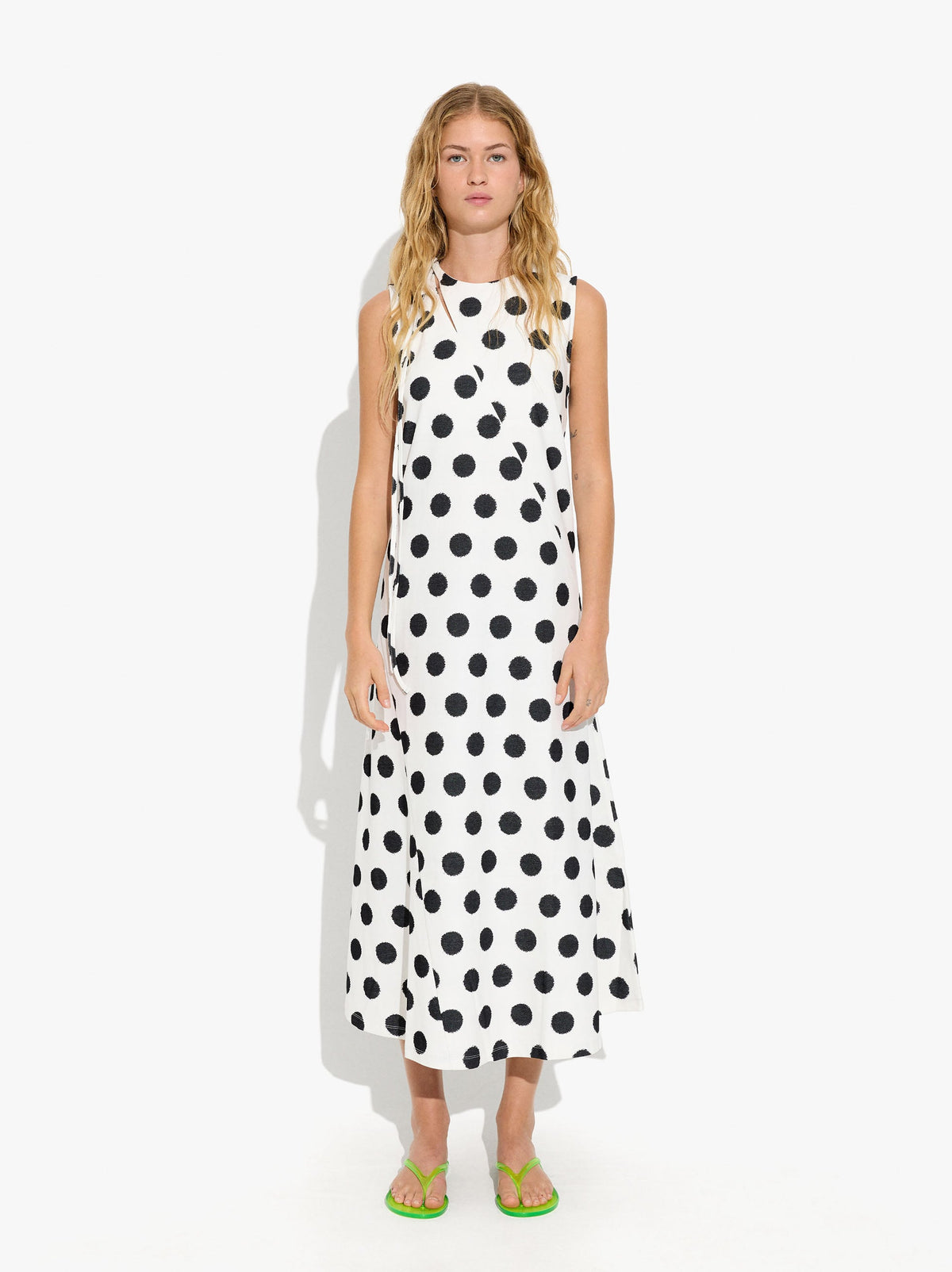 Long Dress With Polka Dots