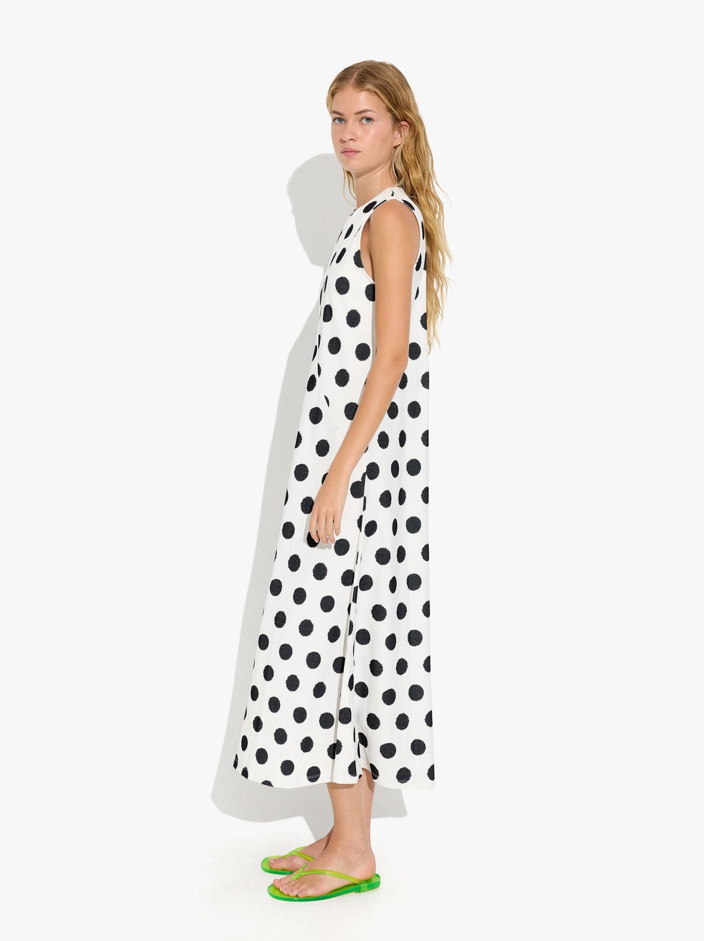 Long Dress With Polka Dots