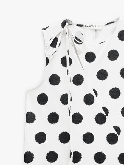 Long Dress With Polka Dots