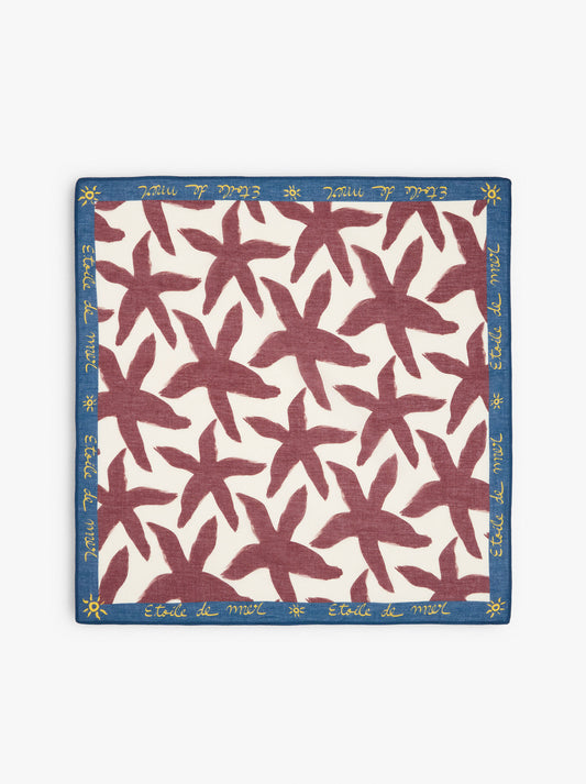 Printed Square Scarf 100% Cotton