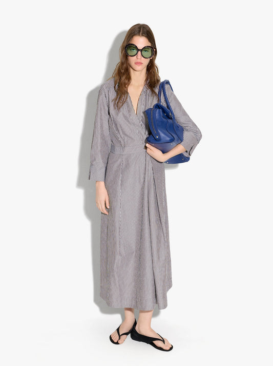 Long Dress With Stripes 100% Cotton