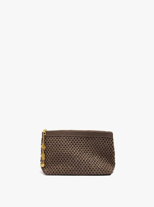 Cosmetic Bag With Paper Straw Effect With Hanger