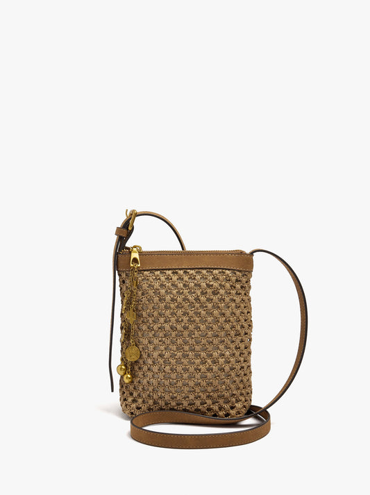 Mobile Phone Bag Paper Straw With Strap