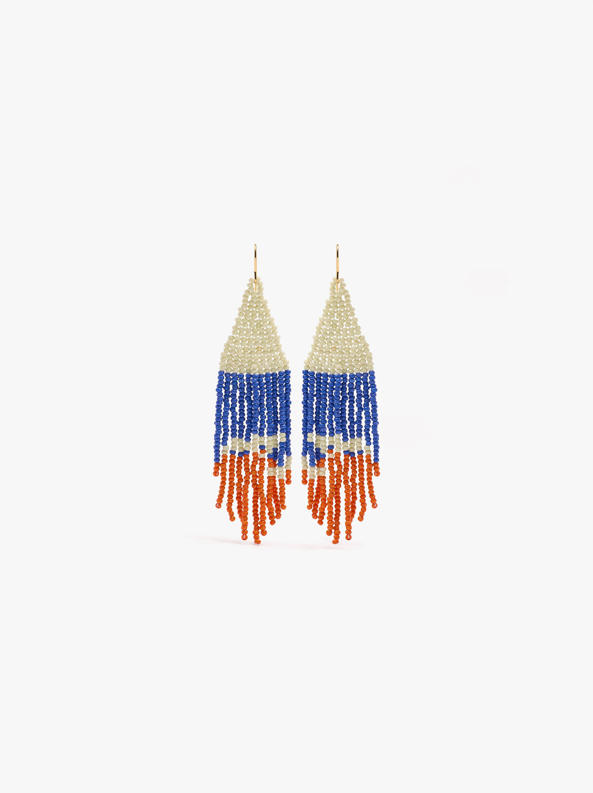 Long Multicolor Earrings With Beads
