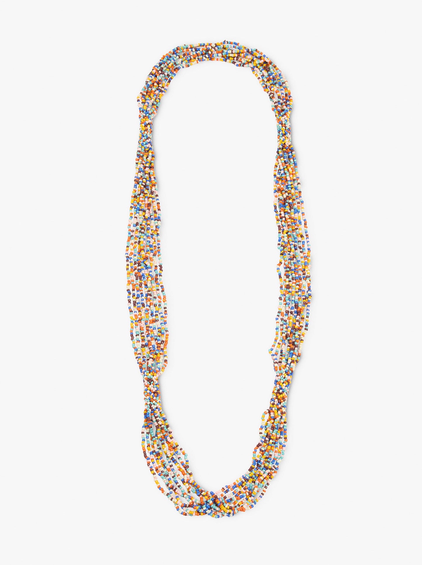 Multi-Collar Long Beads Multicolor