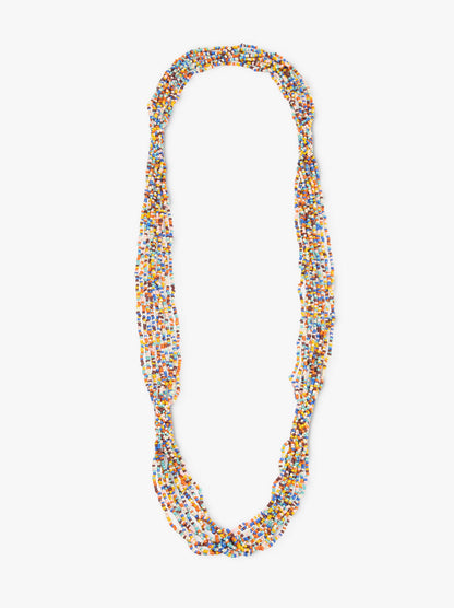 Multi-Collar Long Beads Multicolor
