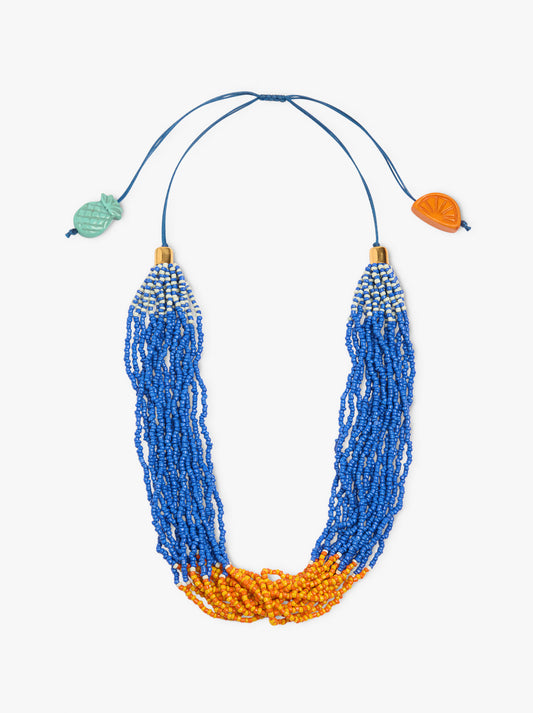 Multi-Collar Cord With Glass Beads