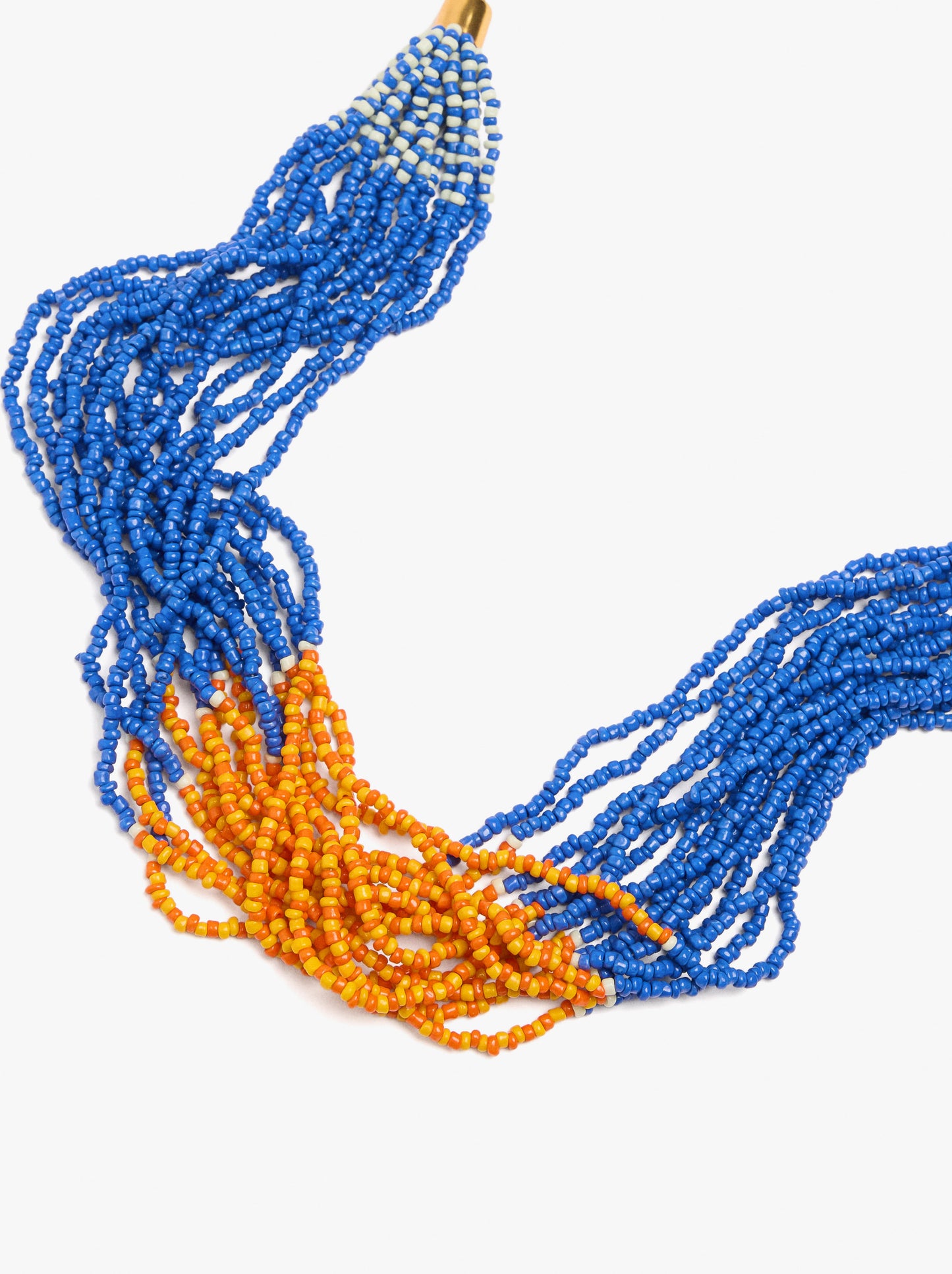 Multi-Collar Cord With Glass Beads