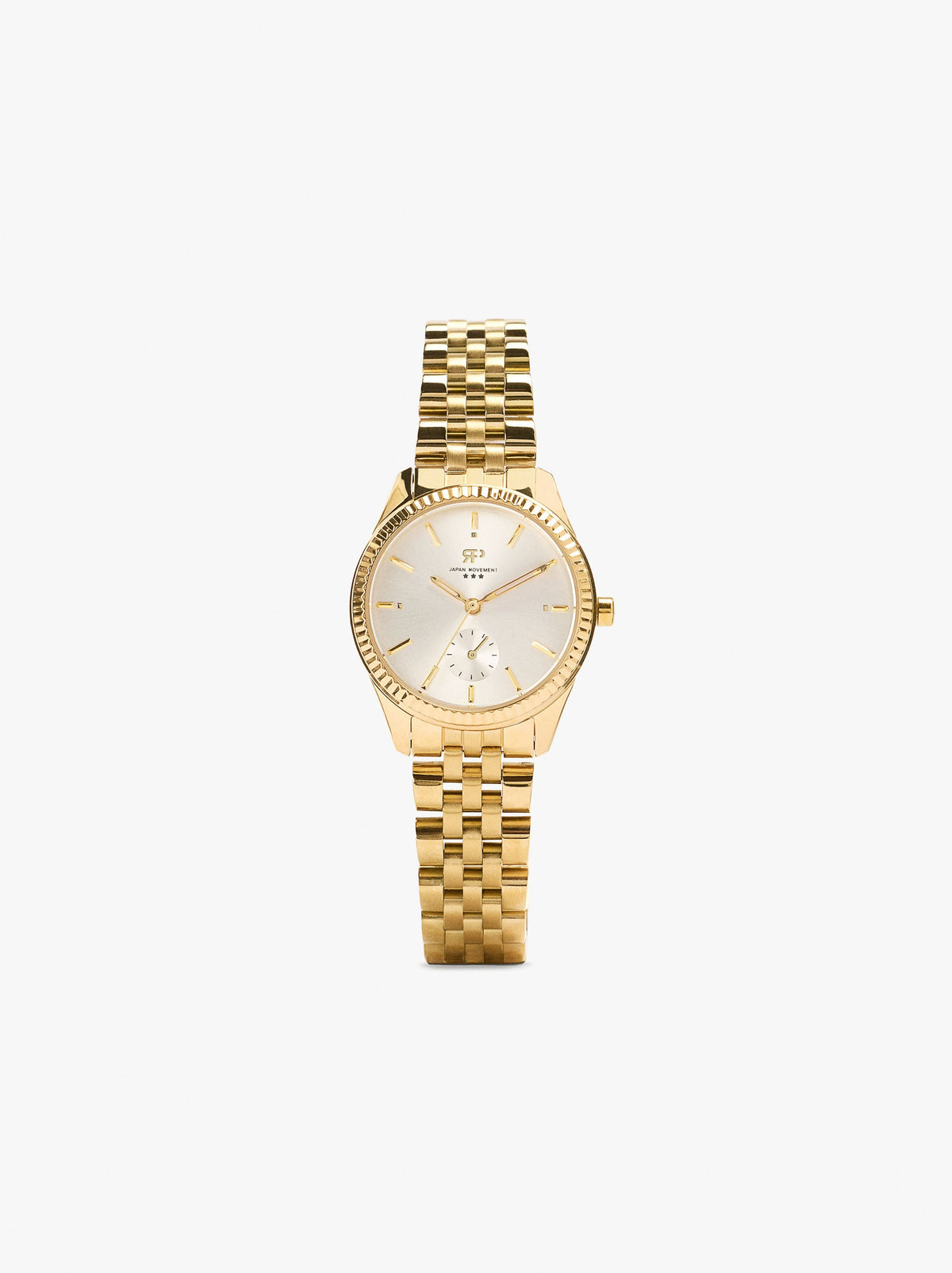 Round Watch With Stainless Steel Bracelet