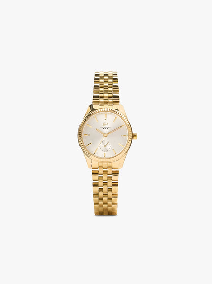 Round Watch With Stainless Steel Bracelet