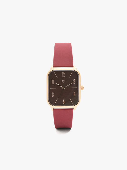 Watch With Silicone Strap