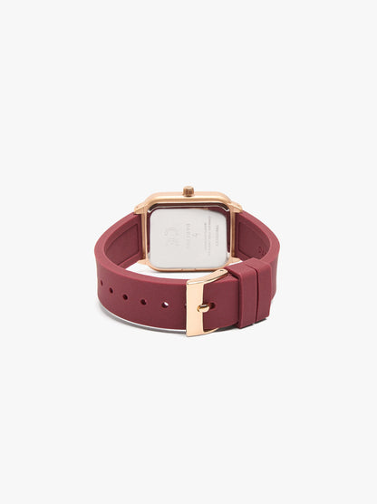 Watch With Silicone Strap
