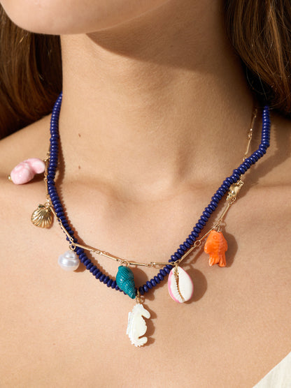 Set Of Necklaces With Sea-Inspired Motifs