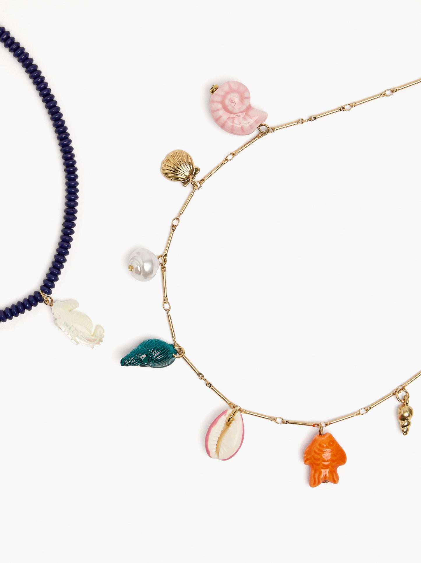 Set Of Necklaces With Sea-Inspired Motifs