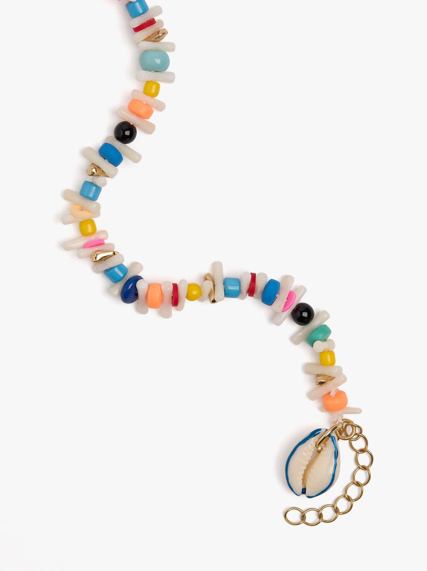 Ankle Bracelet With Multicolor Beads