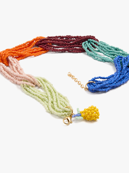 Multi-Collar With Multicolor Glass Beads