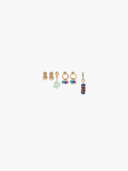 Set Of Earrings With Beads