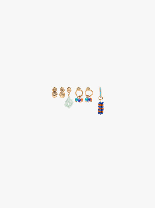 Set Of Earrings With Beads