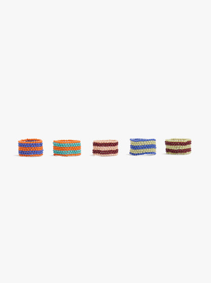 Glass Bead Ring Set