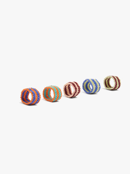 Glass Bead Ring Set