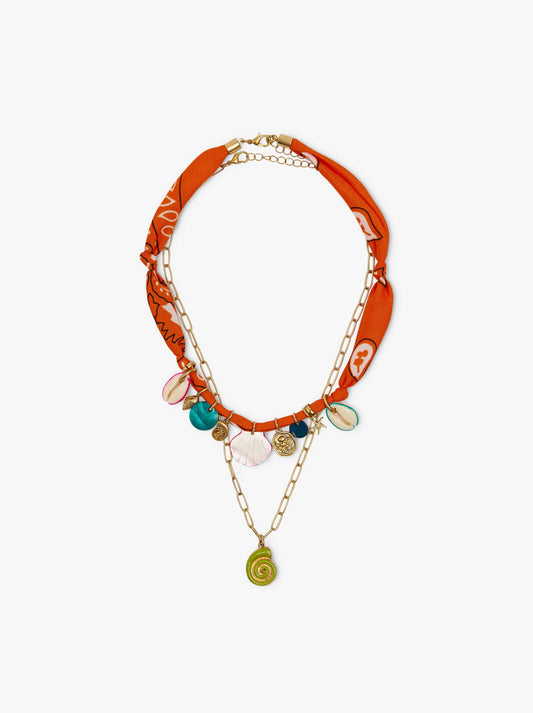 Set Of Necklaces With Marine Charms