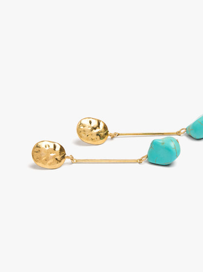 Long Earrings With Bar With Stone