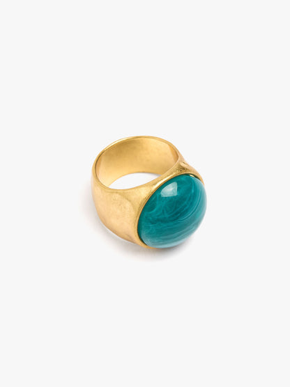 Ring With Half Sphere Stone Effect