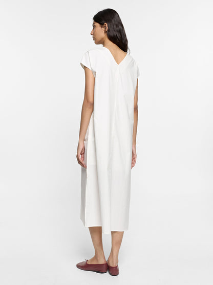 Midi Dress With Knot 100% Cotton