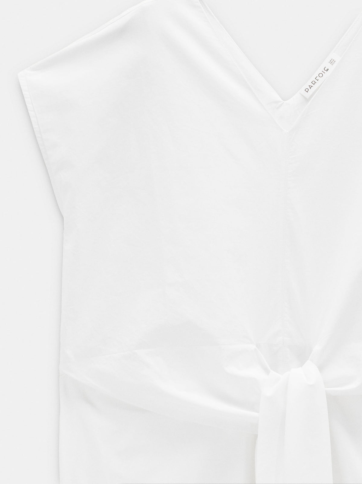 Midi Dress With Knot 100% Cotton