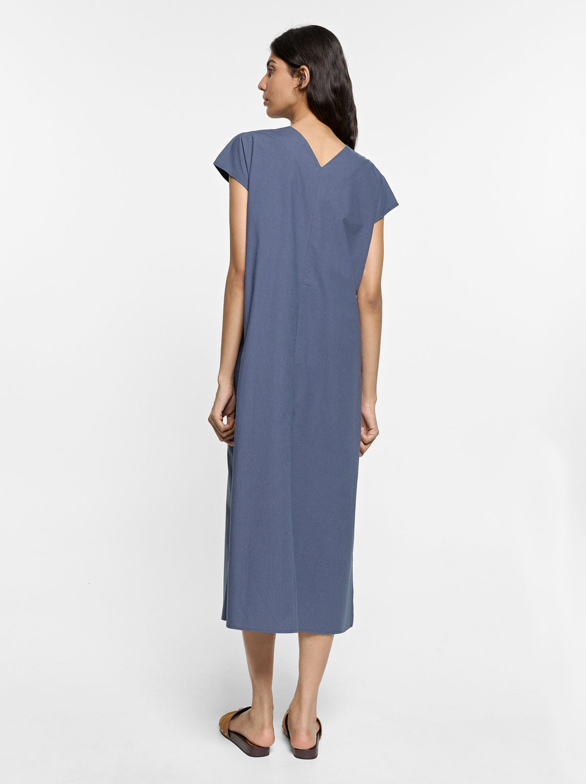 Midi Dress With Knot 100% Cotton