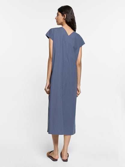 Midi Dress With Knot 100% Cotton