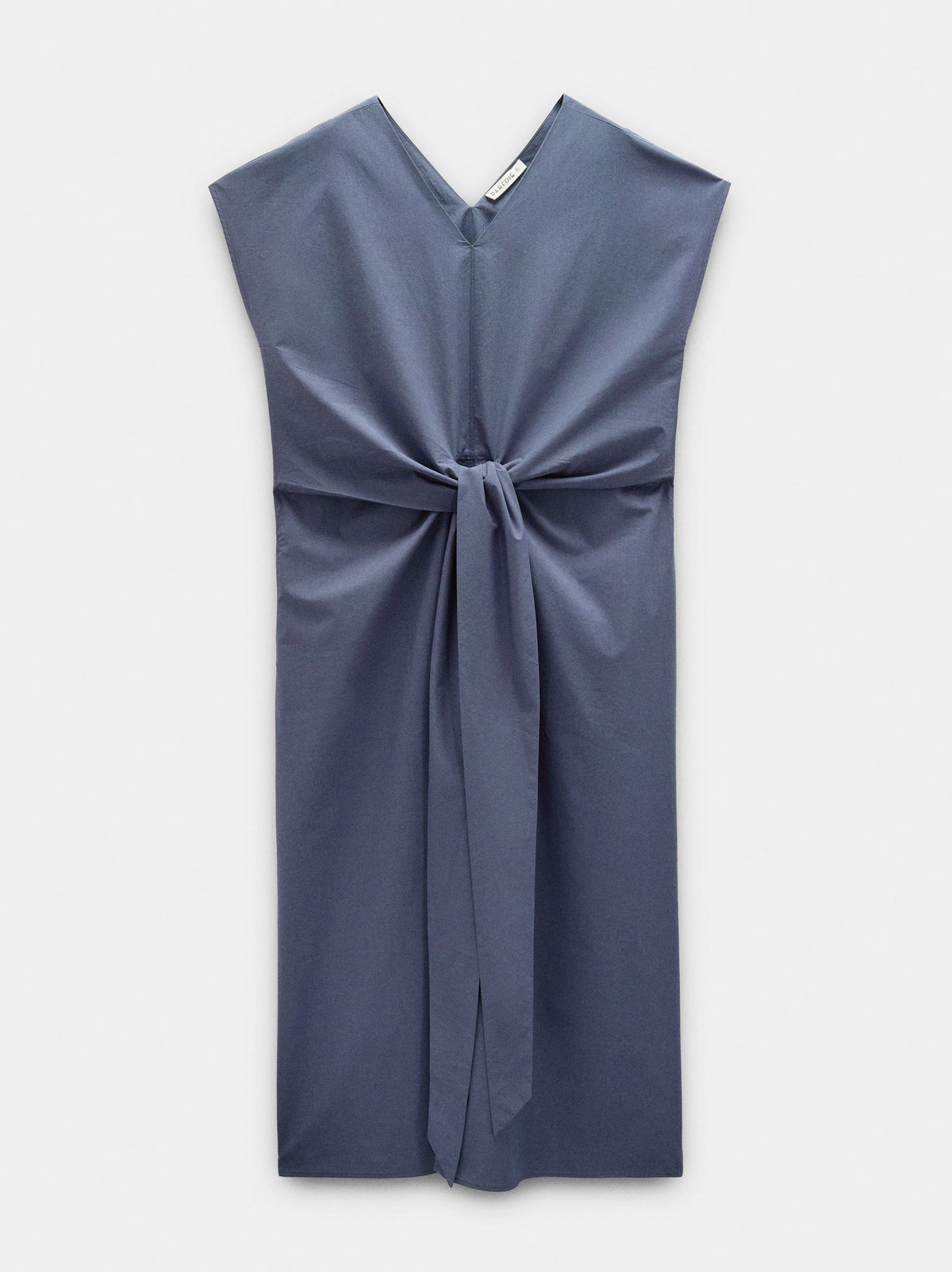 Midi Dress With Knot 100% Cotton