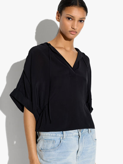 Plain Blouse With Gathers