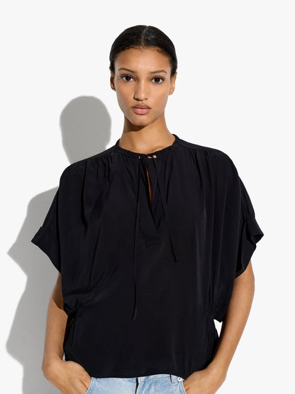 Plain Blouse With Gathers