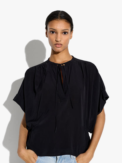 Plain Blouse With Gathers