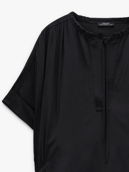 Plain Blouse With Gathers