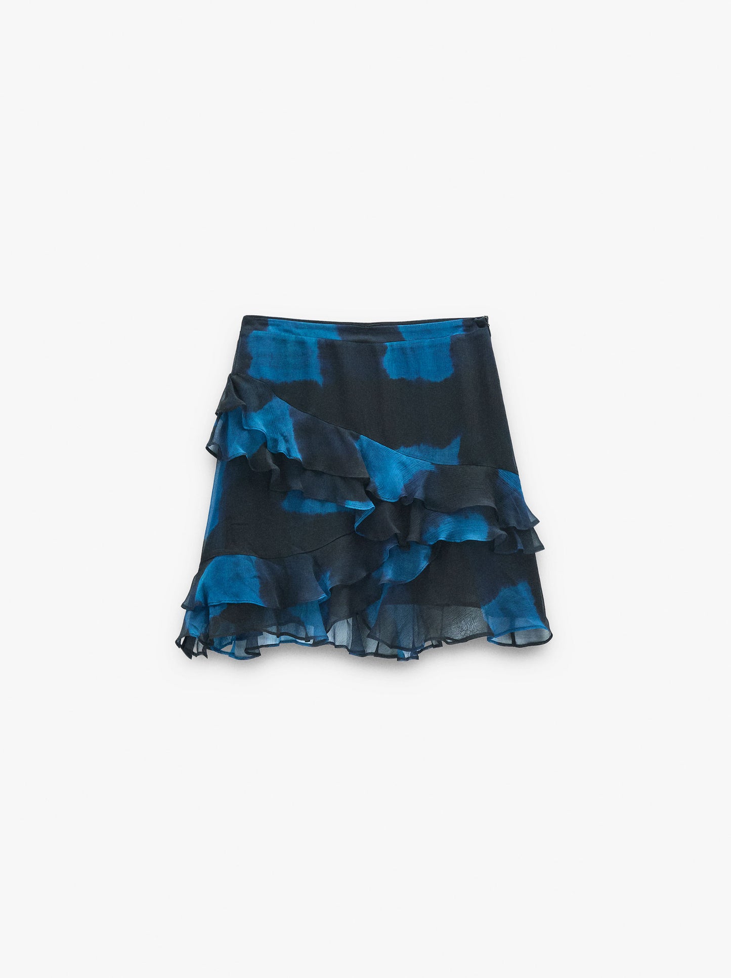Skirt With Ruffles With Squares