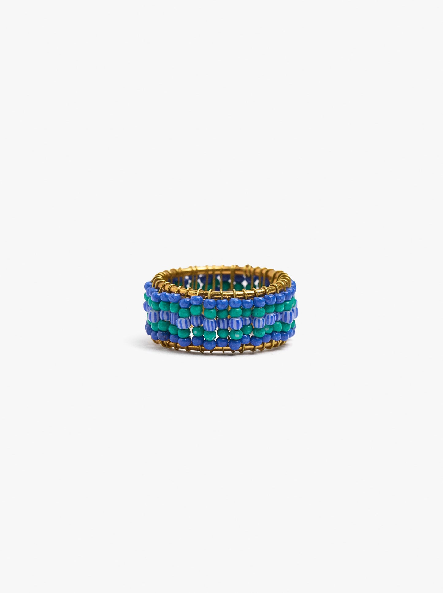 Wide Ring With Beads