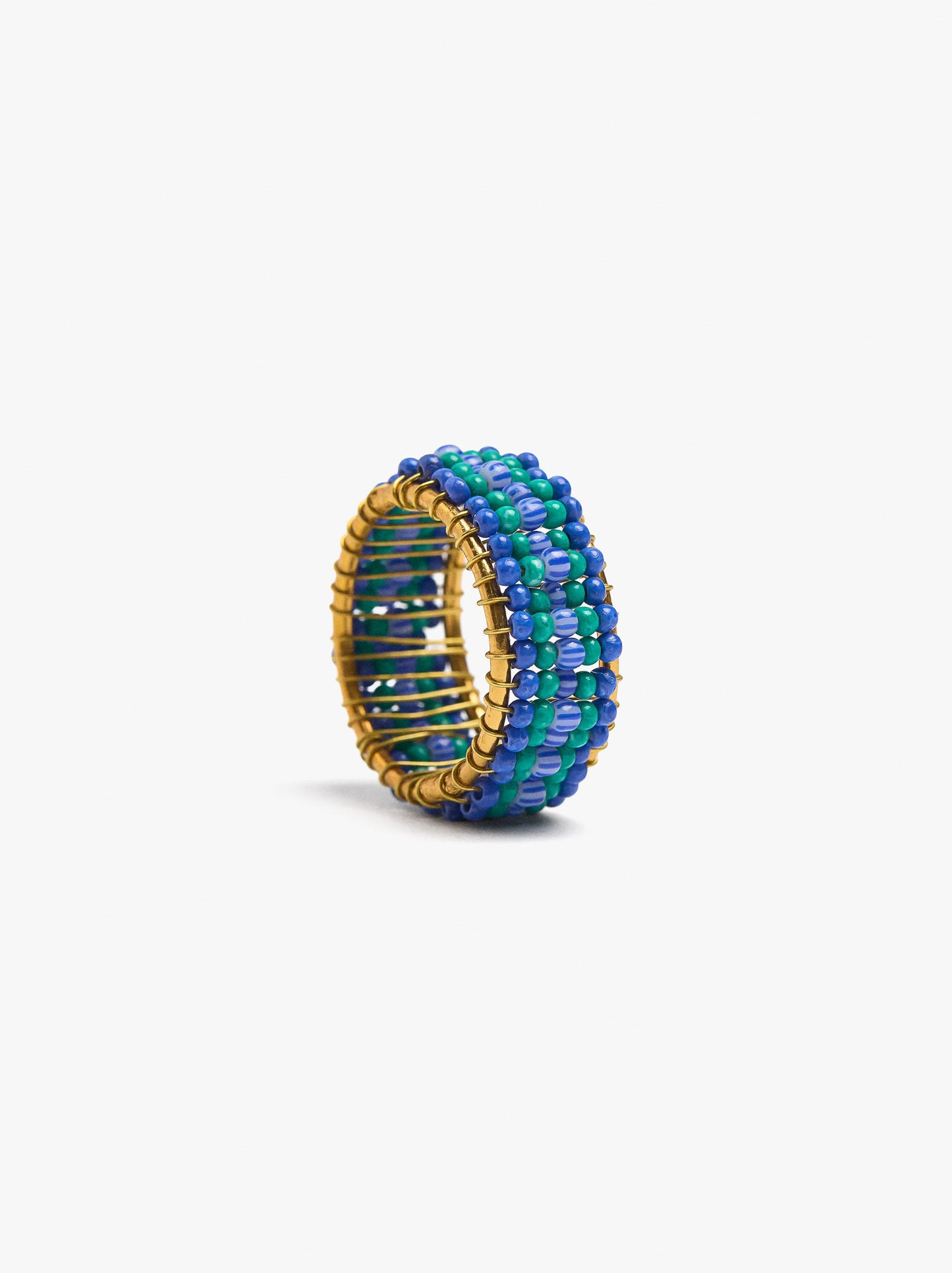 Wide Ring With Beads