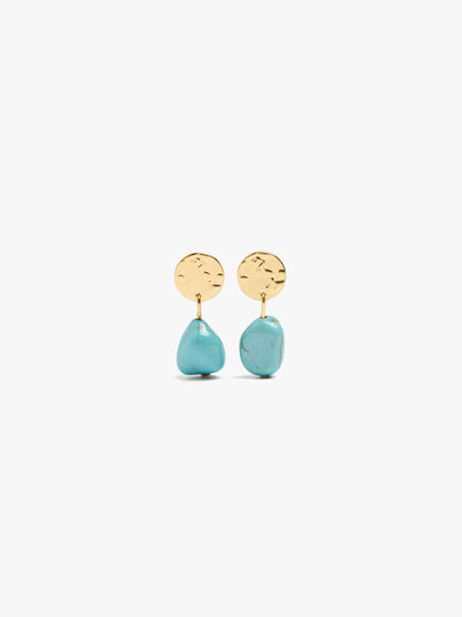 Short Earrings With Stone