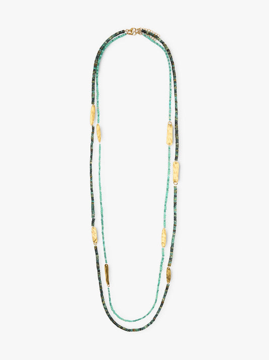 Set Of Necklaces With Stone Beads